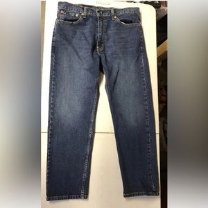 Levi's 505 Blue Dark Navy Men's Straight Leg Jeans 38x30